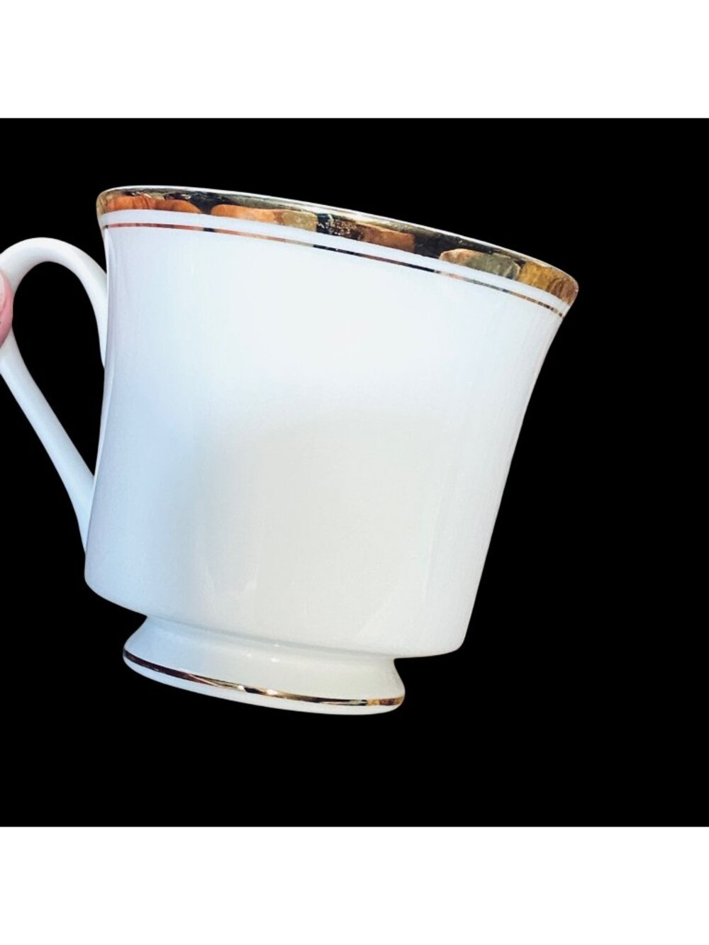 Sheffield Regency Gold Teacup Footed Coffee Cup Fine China Japan 1985